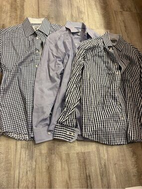 Johnston & Murphy Men’s Tailored Fit Dress Shirt Bundle Medium